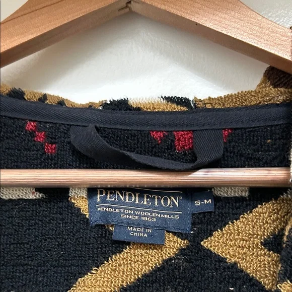 Pendleton Nehalem Cotton Velour Bathrobe NWOT - Picture 8 of 11